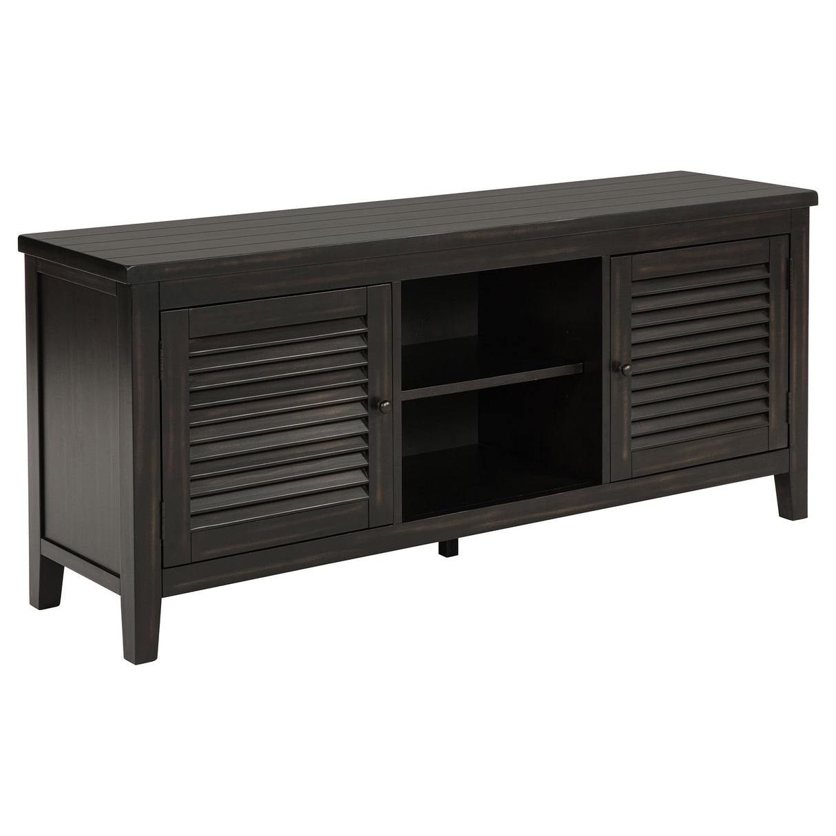 Concord Distressed Java 2-Door 60-Inch Tv Stand Console