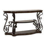 Laney Sofa Table Deep Merlot And Clear