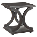 Shelly C-Shaped Base End Table Cappuccino