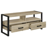 James 2-drawer Engineered Wood 48" TV Stand Distressed Pine