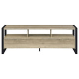 James 3-drawer Engineered Wood 60" TV Stand Distressed Pine