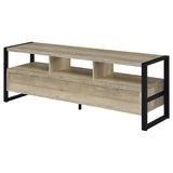 James 3-drawer Engineered Wood 60" TV Stand Distressed Pine