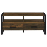 James 2-drawer Engineered Wood 48" TV Stand Dark Pine