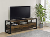 James 3-drawer Engineered Wood 60" TV Stand Dark Pine