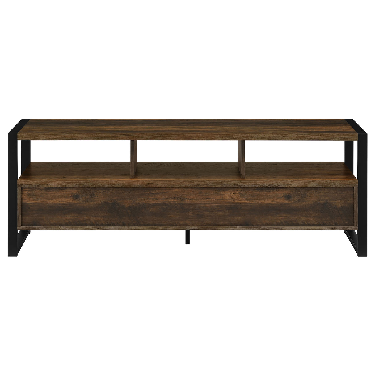 James 3-drawer Engineered Wood 60" TV Stand Dark Pine