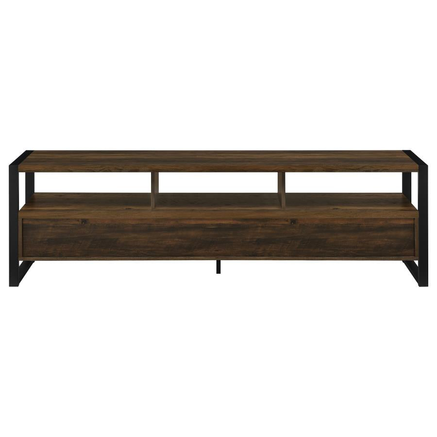 James 3-drawer Engineered Wood 71" TV Stand Dark Pine