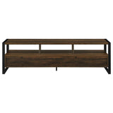 James 3-drawer Engineered Wood 71" TV Stand Dark Pine