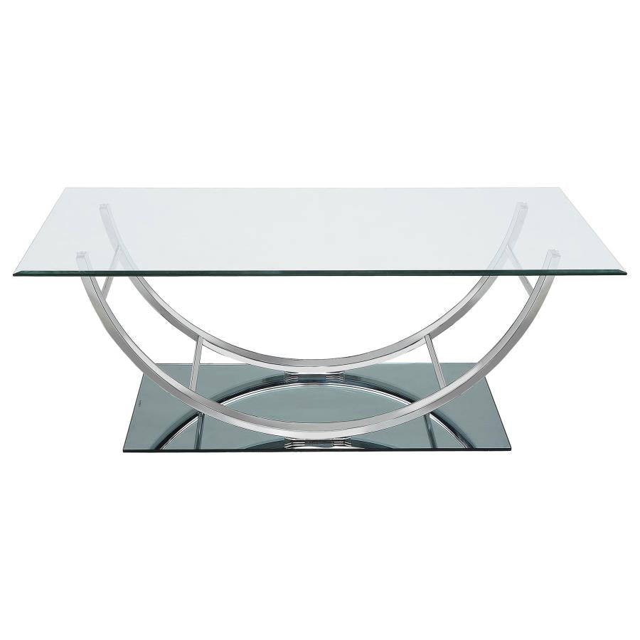 Danville U-Shaped Coffee Table Chrome