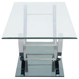 Danville U-Shaped Coffee Table Chrome