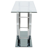 Danville U-Shaped Sofa Table Chrome