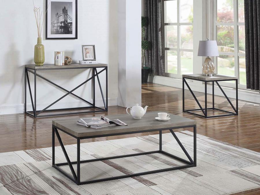 Birdie Rectangular Sofa Table Sonoma Grey