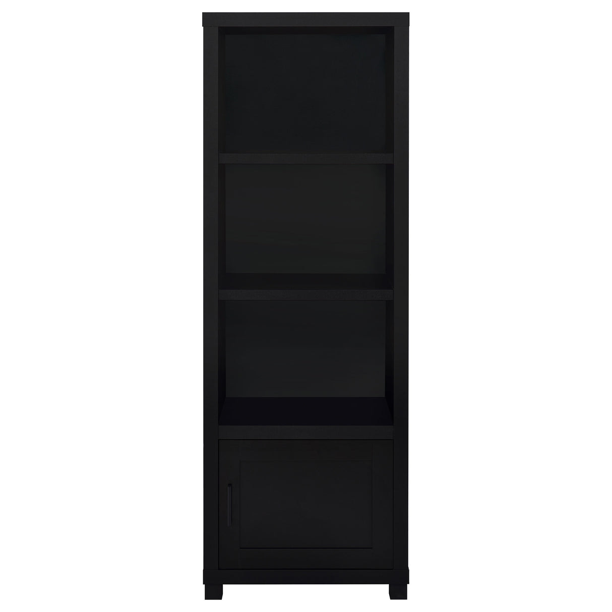 Jupiter 3-shelf Engineered Wood Media Tower Black