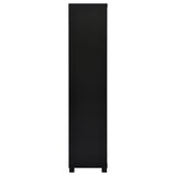 Jupiter 3-shelf Engineered Wood Media Tower Black