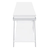 Marcia 1-drawer Wood 60" TV Stand White High Gloss