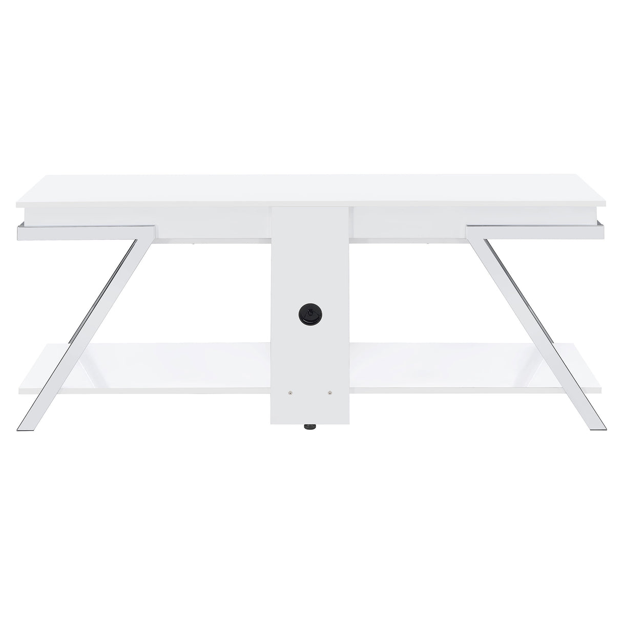 Marcia 1-drawer Wood 60" TV Stand White High Gloss