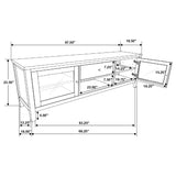 Hollis White 3-Piece 67" Tv Stand Entertainment Center