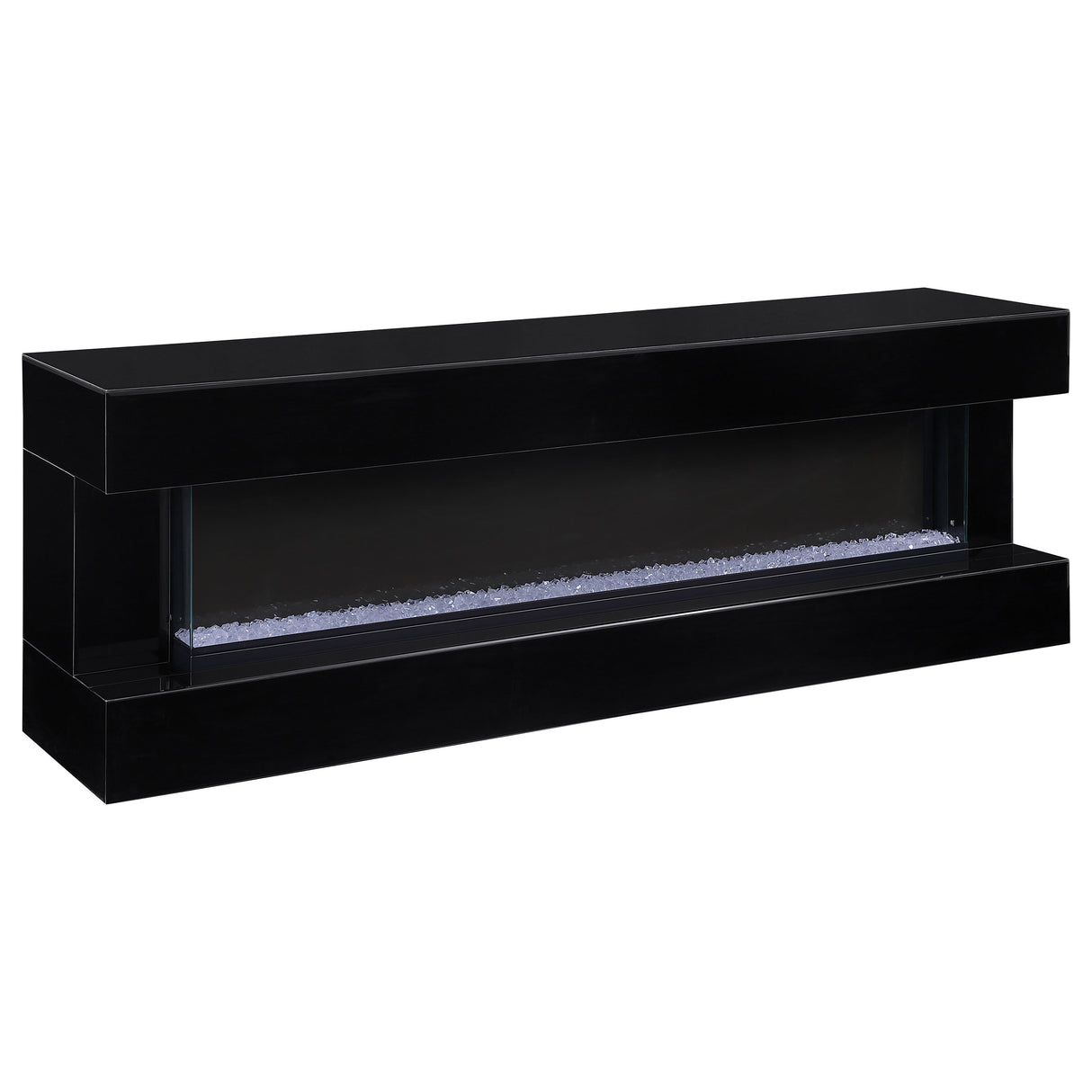 Vallerie 71" Electric Fireplace TV Stand Black