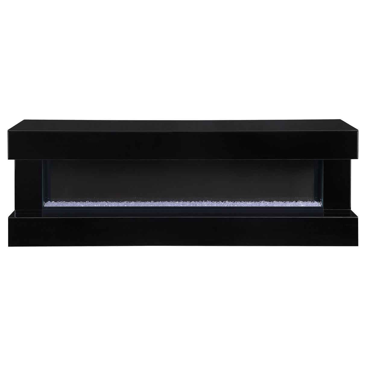 Vallerie 71" Electric Fireplace TV Stand Black