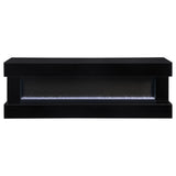 Vallerie 71" Electric Fireplace TV Stand Black