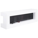 Vallerie 71" Electric Fireplace TV Stand White