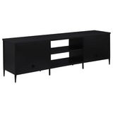 Amherst Black 2-Door 70-Inch Metal Tv Stand Media Console