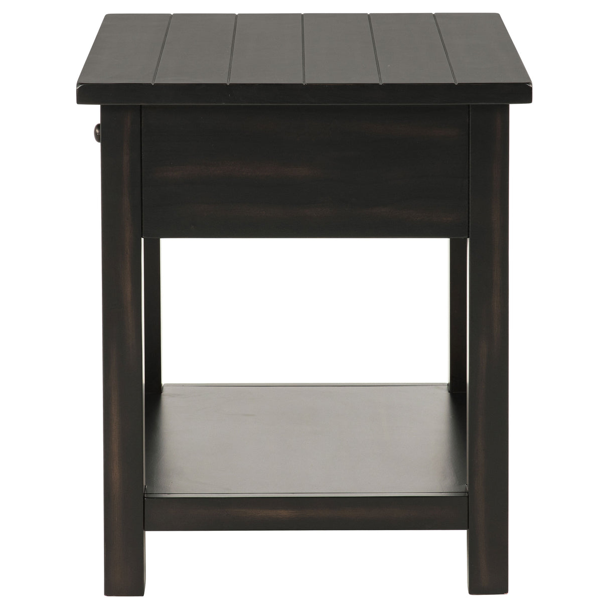 Payne 1-drawer Wood End Table with Shelf Java