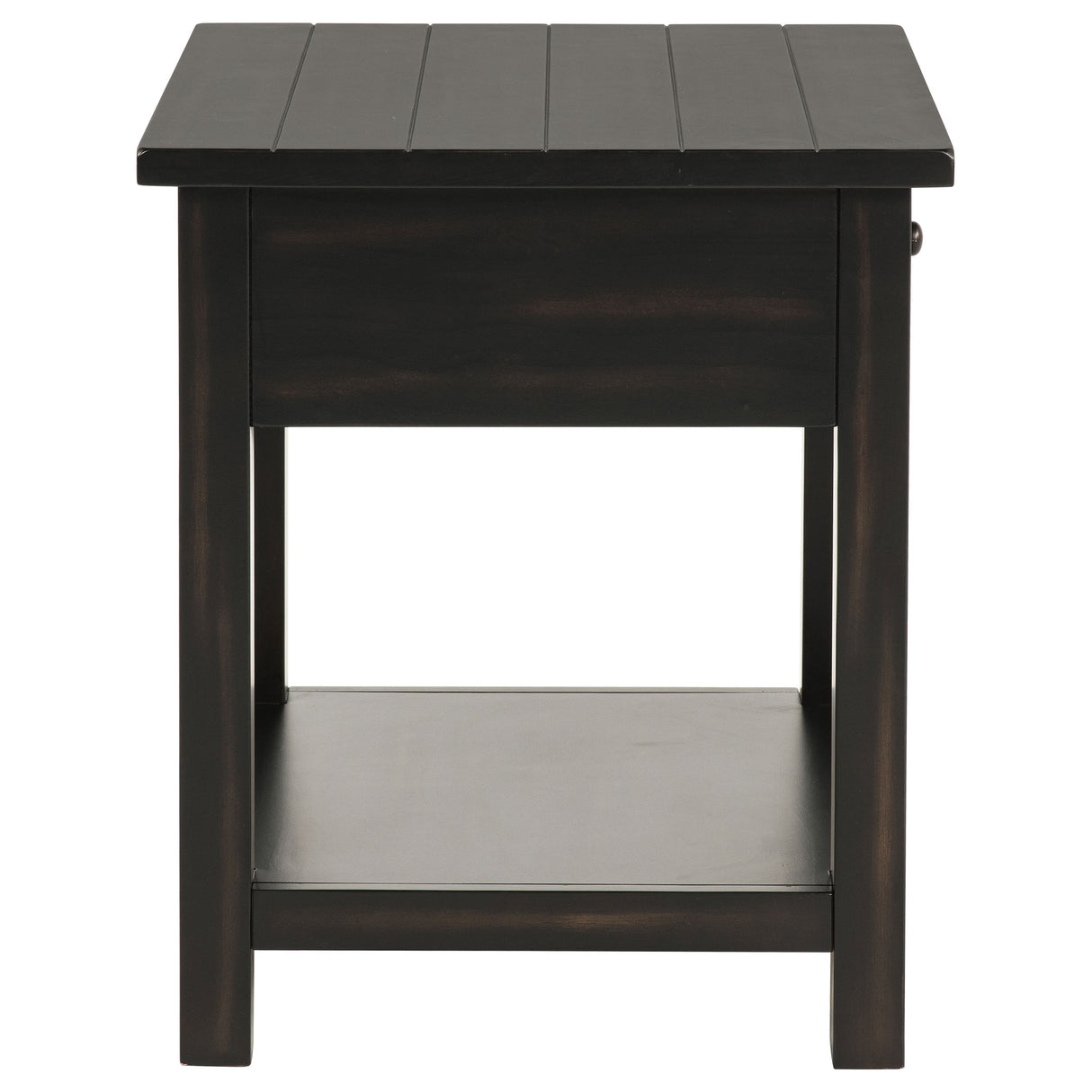 Payne 1-drawer Wood End Table with Shelf Java