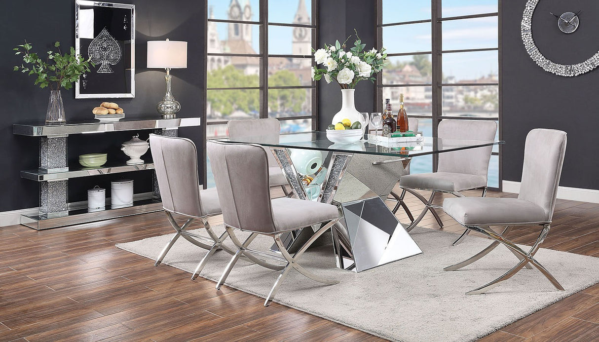 Noralie Rectangular Dining Room Set w/ Daire Chairs