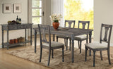 Wallace Weathered Gray Dining Room Set