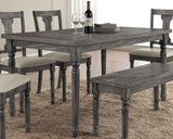 Wallace Weathered Gray Dining Room Set