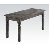 Wallace Weathered Gray Finish Bench