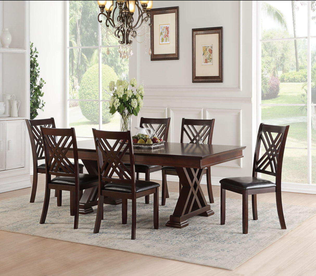 Katrien Espresso Dining Room Set