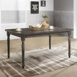 Claudia Weathered Gray Finish Ii Dining Table