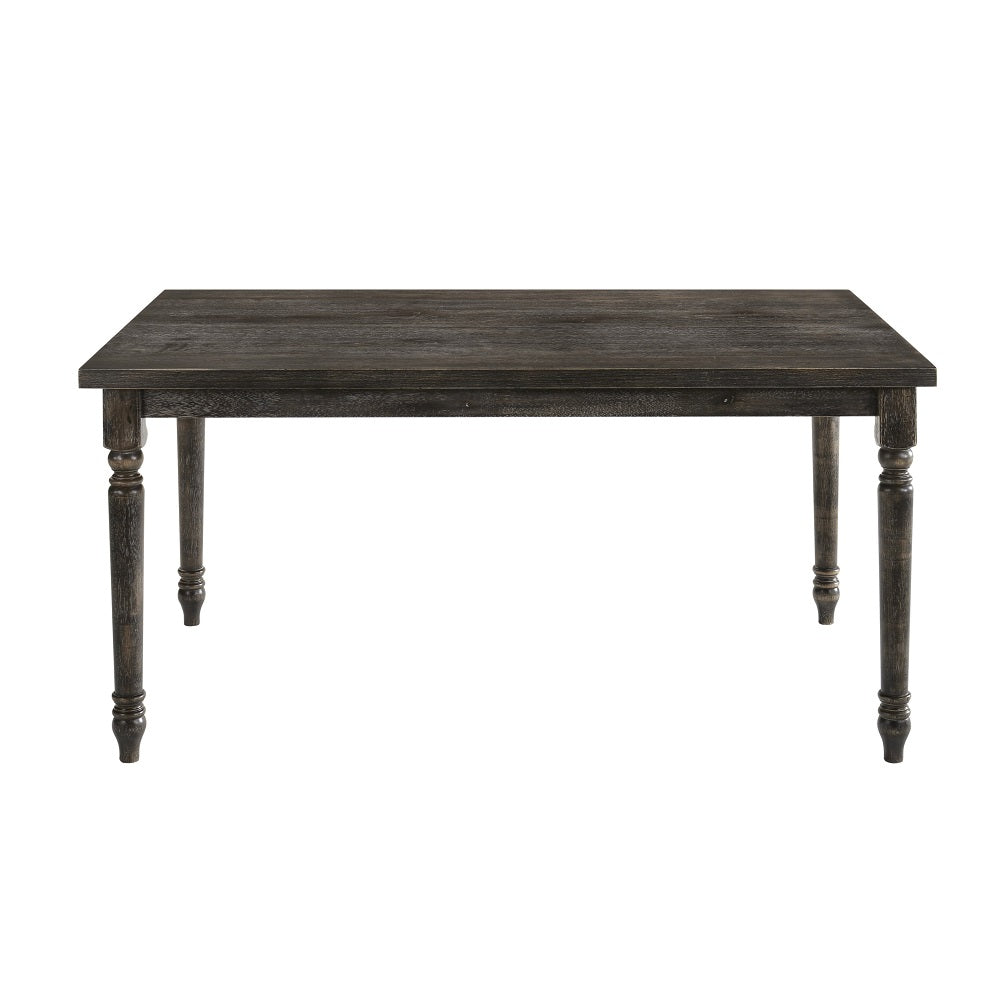 Claudia Weathered Gray Finish Ii Dining Table