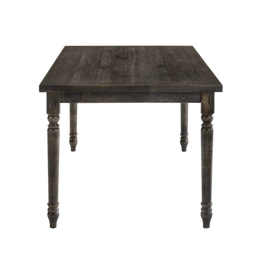 Claudia Weathered Gray Finish Ii Dining Table