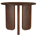 Dale Round Solid Mango Wood Side End Table Brown