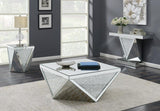 Amore Mirror Ed Acrylic Entryway Sofa Console Table Silver