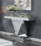 Amore Mirror Ed Acrylic Entryway Sofa Console Table Silver