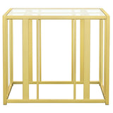 Adri Metal Frame End Table Matte Brass