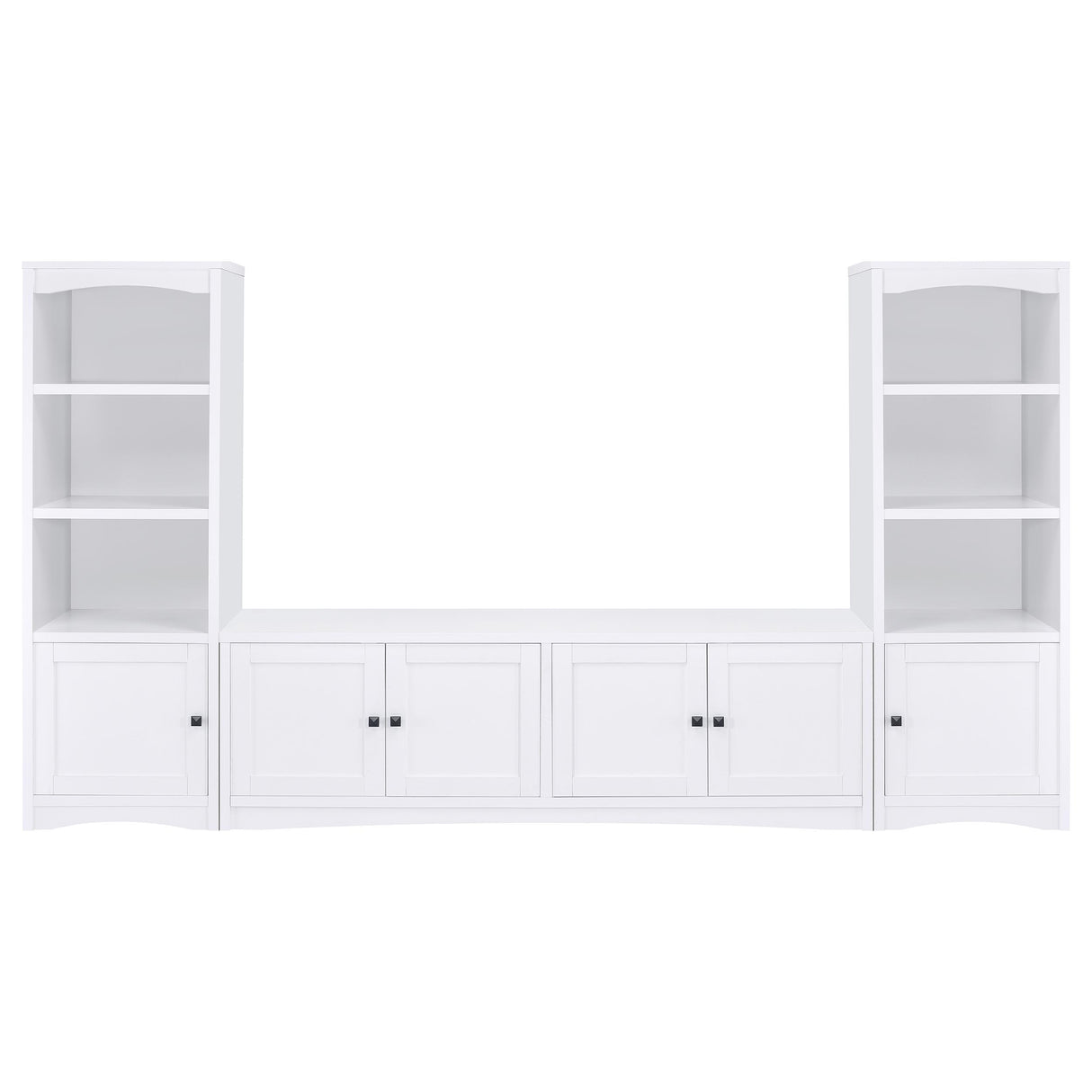 Laughlin White 3-Piece Entertainment Center Tv Stand