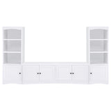 Laughlin White 3-Piece Entertainment Center Tv Stand