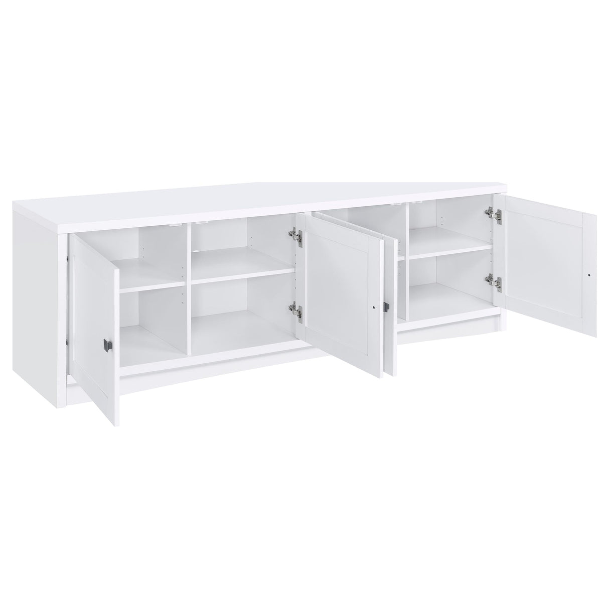 Laughlin White 3-Piece Entertainment Center Tv Stand