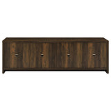 Laughlin 4-door Engineered Wood 78" TV Stand Dark Pine