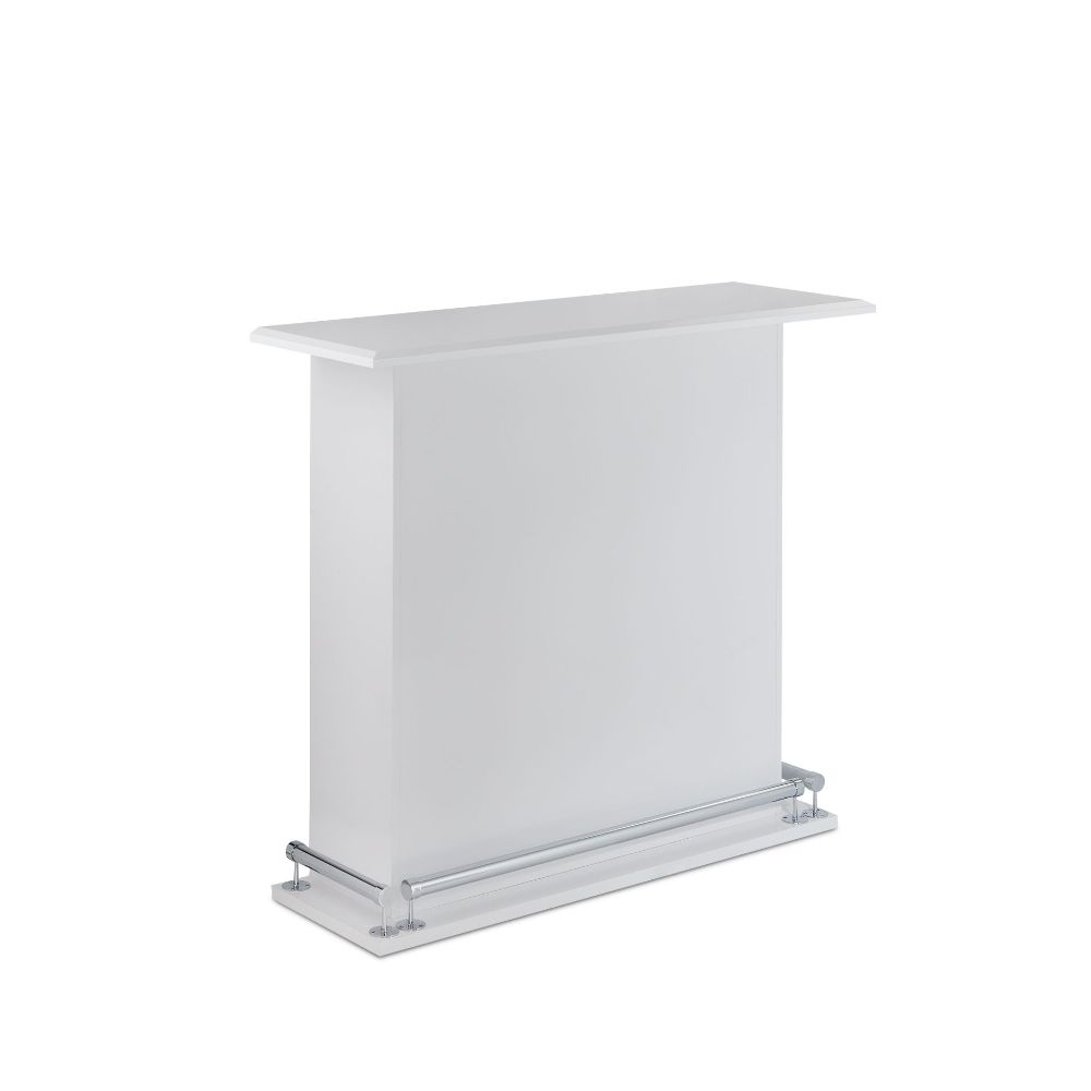 Kite White High Gloss Finish Bar Table