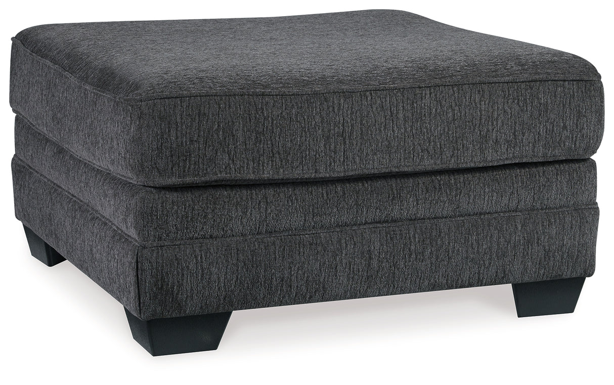 Tracling Slate Oversized Ottoman