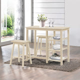 Nyssa Buttermilk Finish Counter Height Set