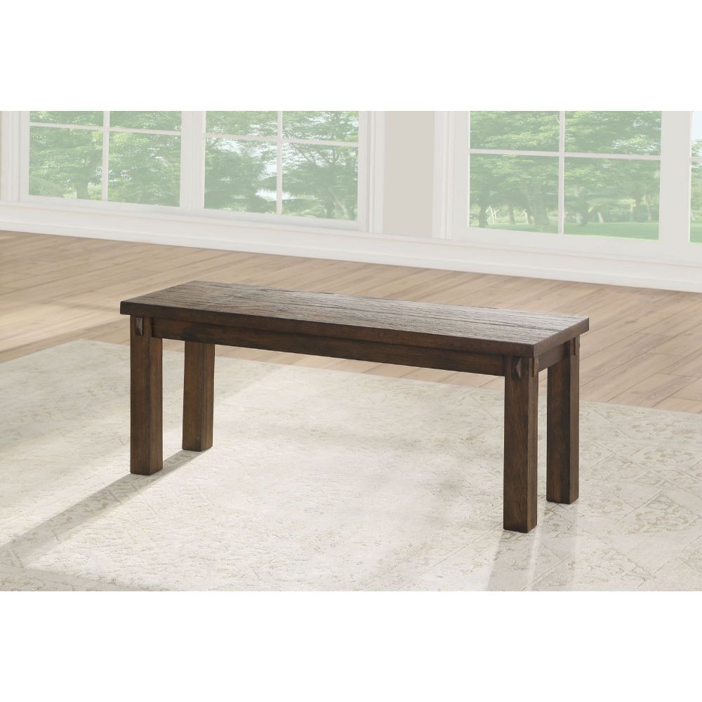 Nabirye Dark Oak Finish Bench