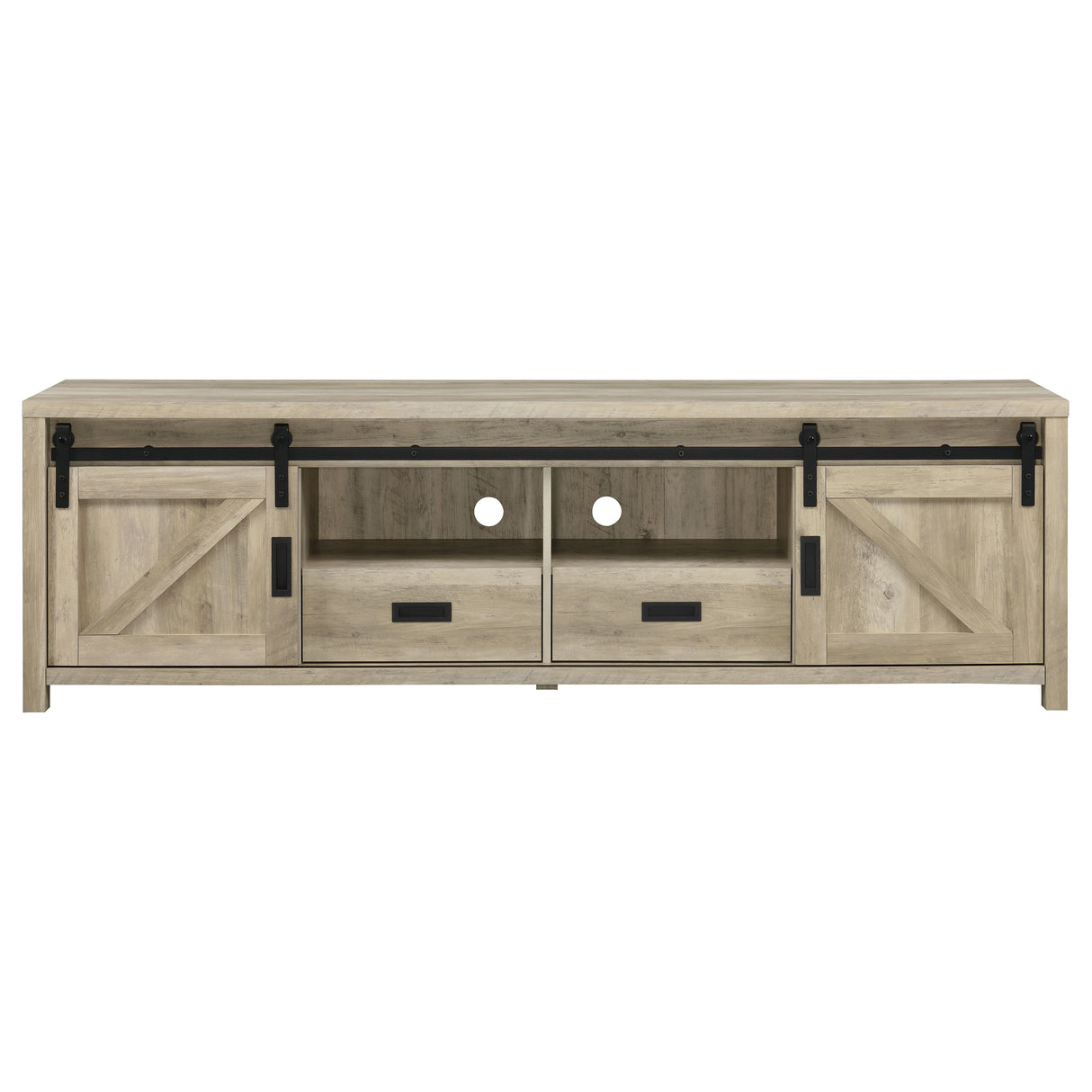 Madra Rectangular Tv Console With 2 Sliding Doors