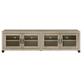 Sachin Rectangular Tv Console With Glass Doors