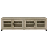 Sachin Rectangular Tv Console With Glass Doors